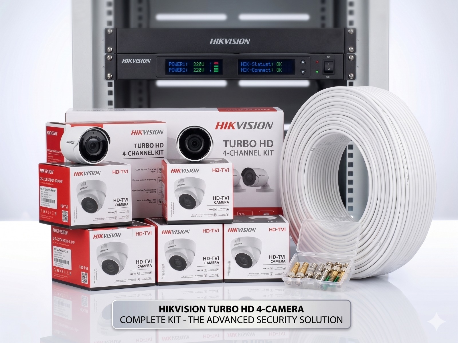 Paket Instalasi CCTV 4 Channel - HIKVISION