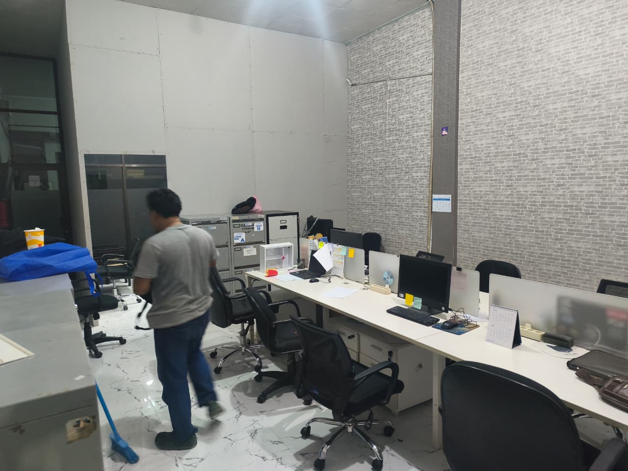 Relokasi Meja Officer & Recabling